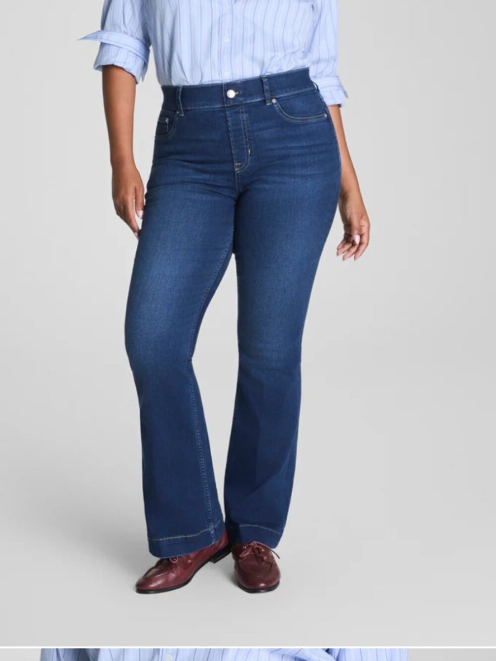 Spanx SPANXshape® EveryWear Pull-On Flare Jeans blue 1x